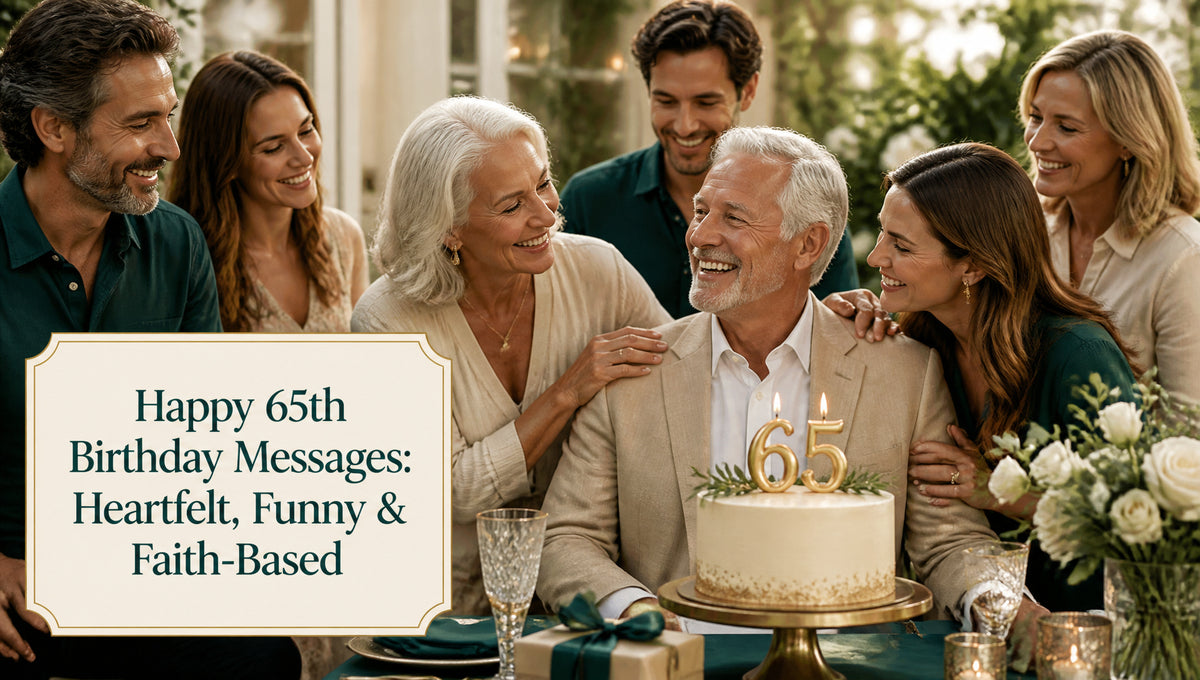 Happy 65th Birthday Messages: Heartfelt, Funny & Faith-Based