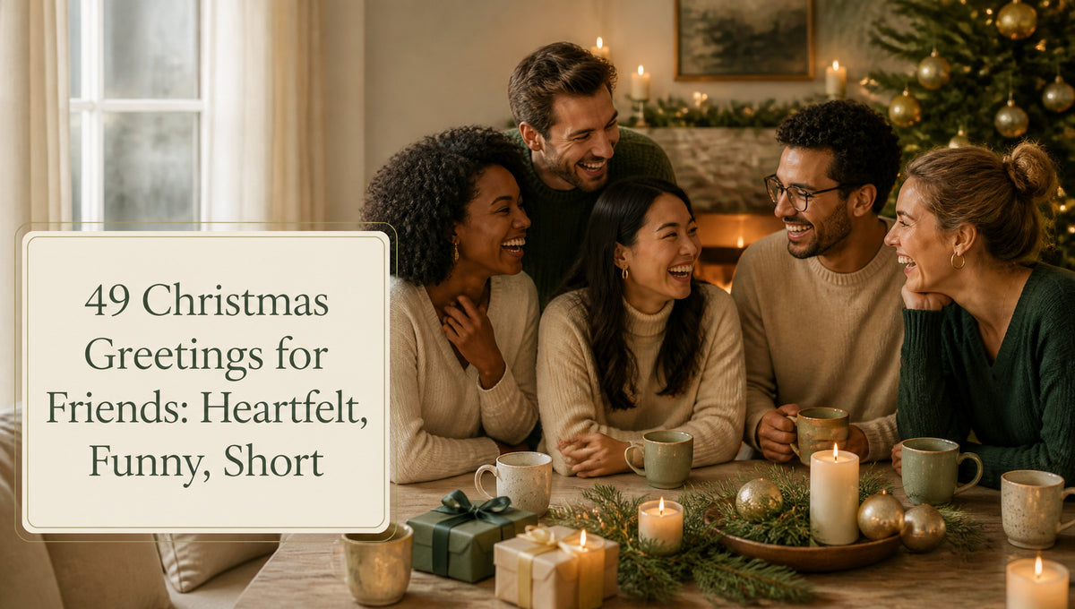 49 Christmas Greetings for Friends: Heartfelt, Funny, Short