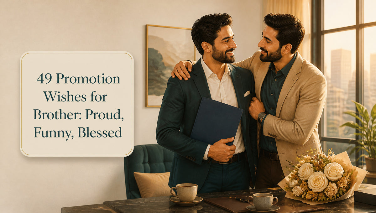 49 Promotion Wishes for Brother: Proud, Funny, Blessed