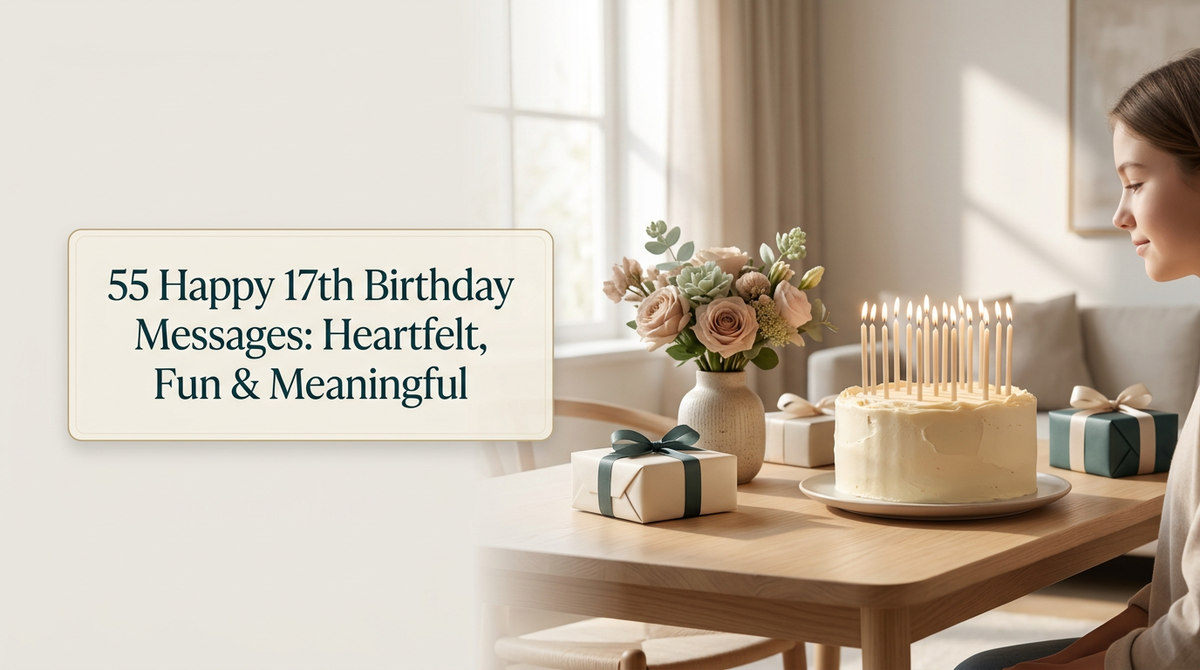 55 Happy 17th Birthday Messages: Heartfelt, Fun & Meaningful