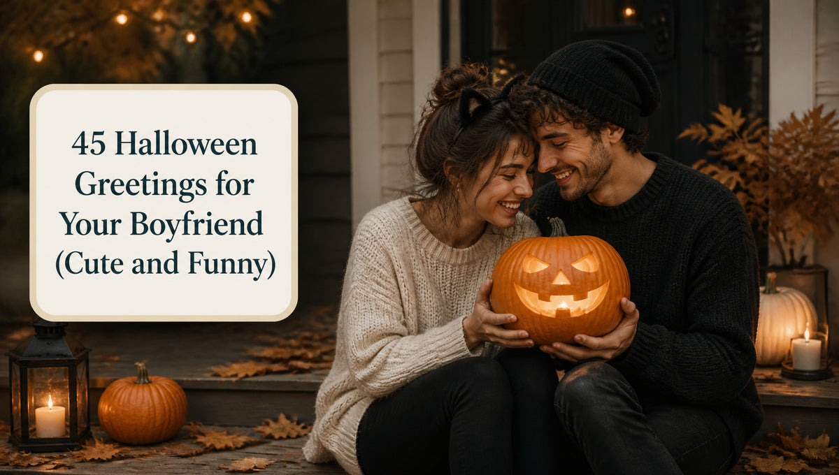 45 Halloween Greetings for Your Boyfriend (Cute and Funny)