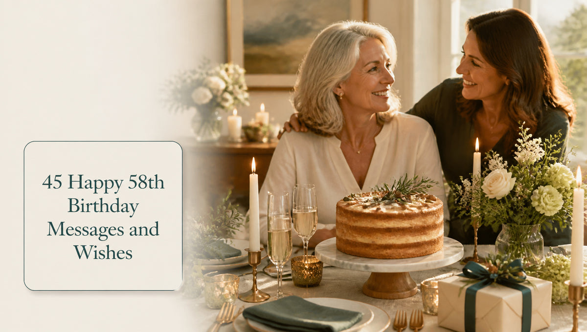 45 Happy 58th Birthday Messages and Wishes