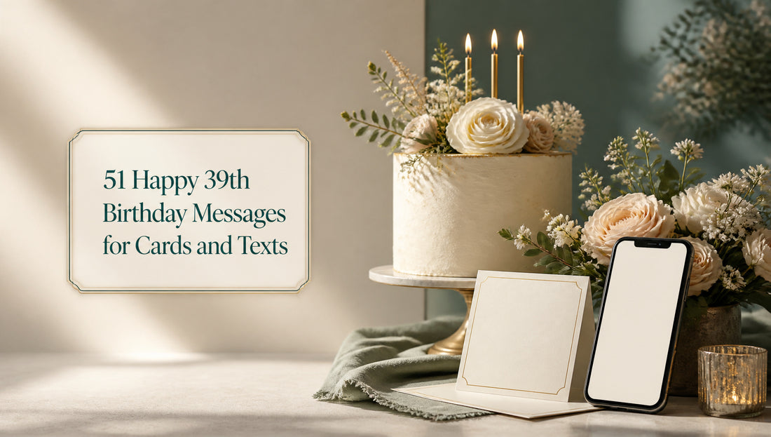 51 Happy 39th Birthday Messages for Cards and Texts