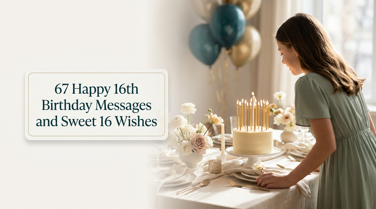 67 Happy 16th Birthday Messages and Sweet 16 Wishes