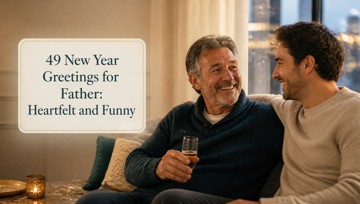 49 New Year Greetings for Father: Heartfelt and Funny