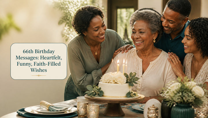 66th Birthday Messages: Heartfelt, Funny, Faith-Filled Wishes