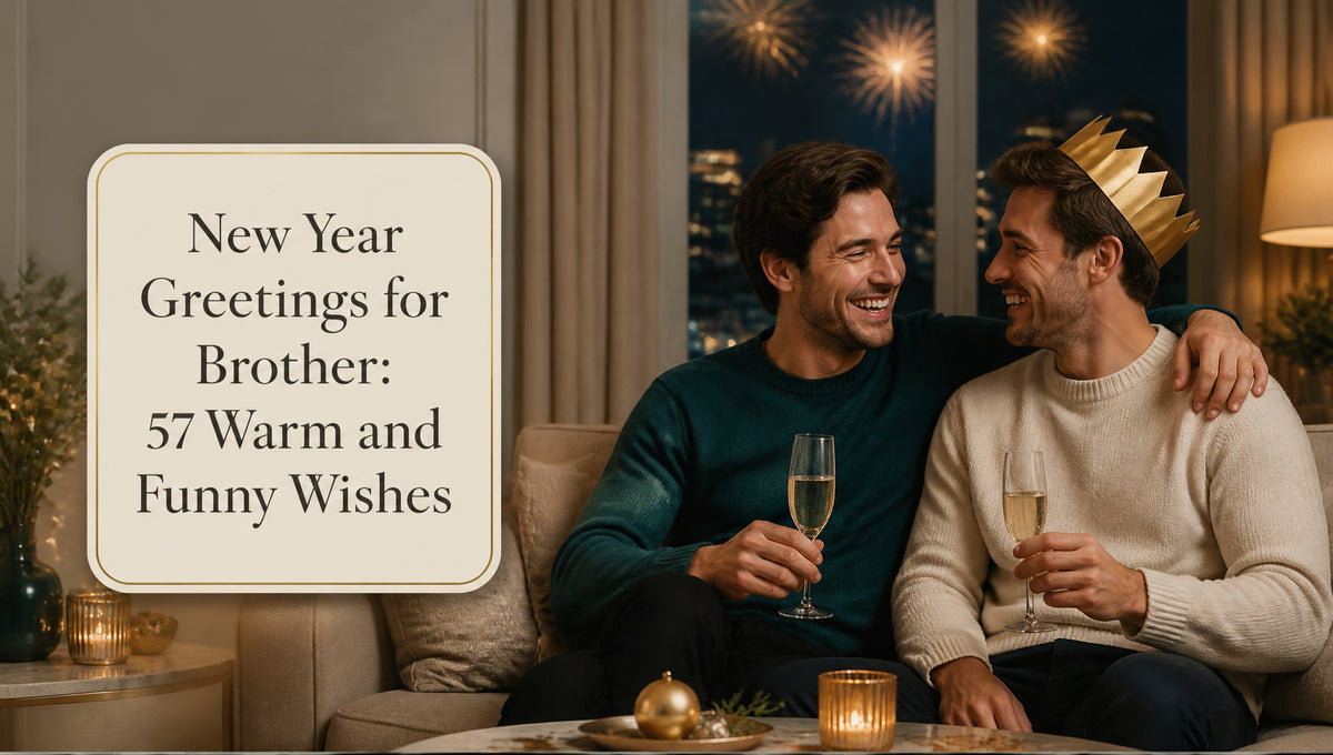 New Year Greetings for Brother: 57 Warm and Funny Wishes