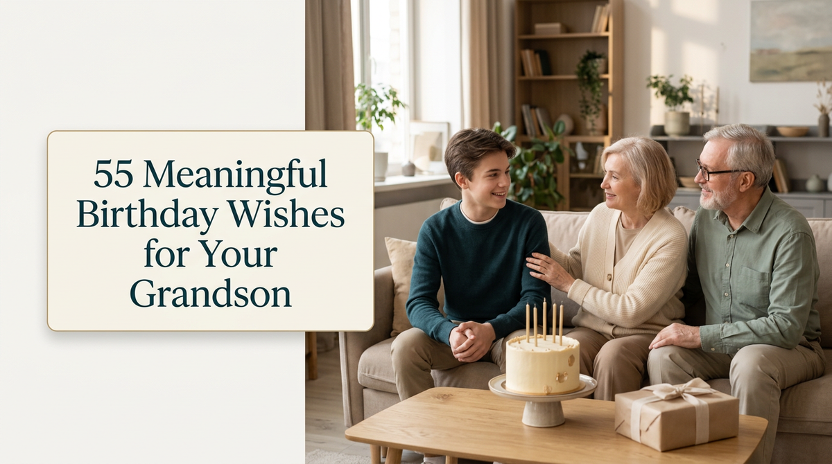 55 Meaningful Birthday Wishes for Your Grandson