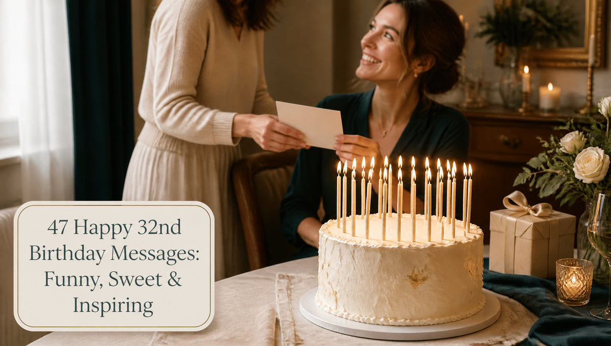47 Happy 32nd Birthday Messages: Funny, Sweet & Inspiring