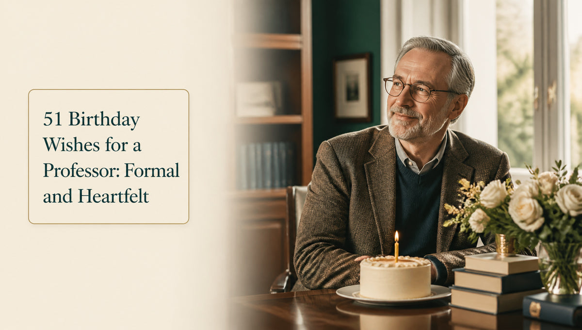 51 Birthday Wishes for a Professor: Formal and Heartfelt