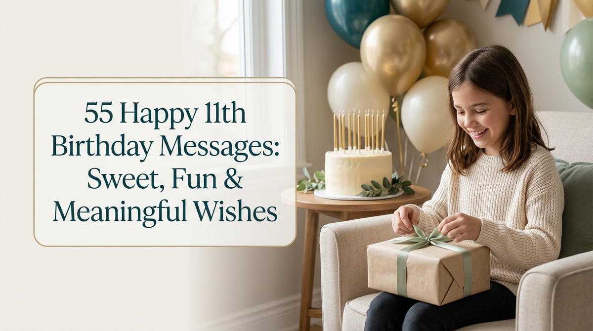 55 Happy 11th Birthday Messages: Sweet, Fun & Meaningful Wishes