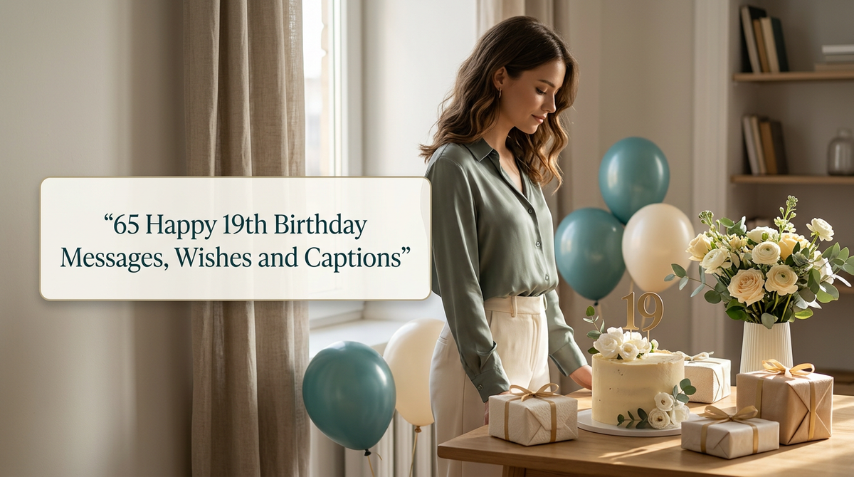 65 Happy 19th Birthday Messages, Wishes and Captions