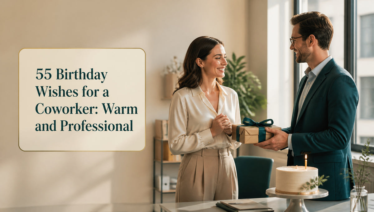 55 Birthday Wishes for a Coworker: Warm and Professional