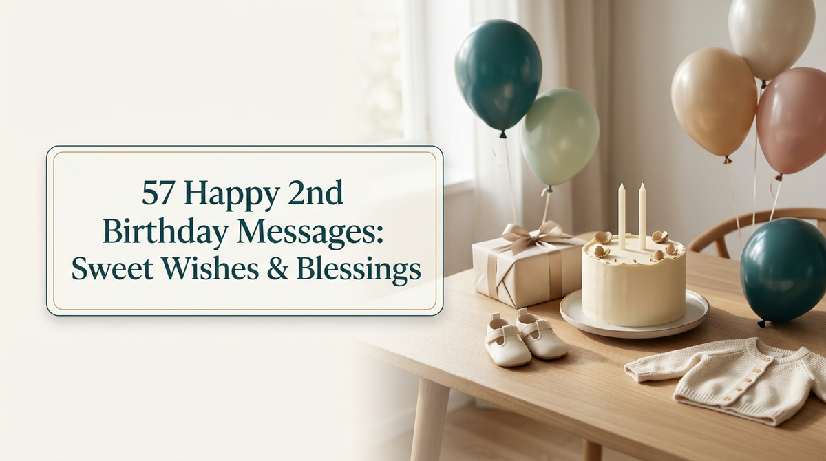 57 Happy 2nd Birthday Messages: Sweet Wishes & Blessings