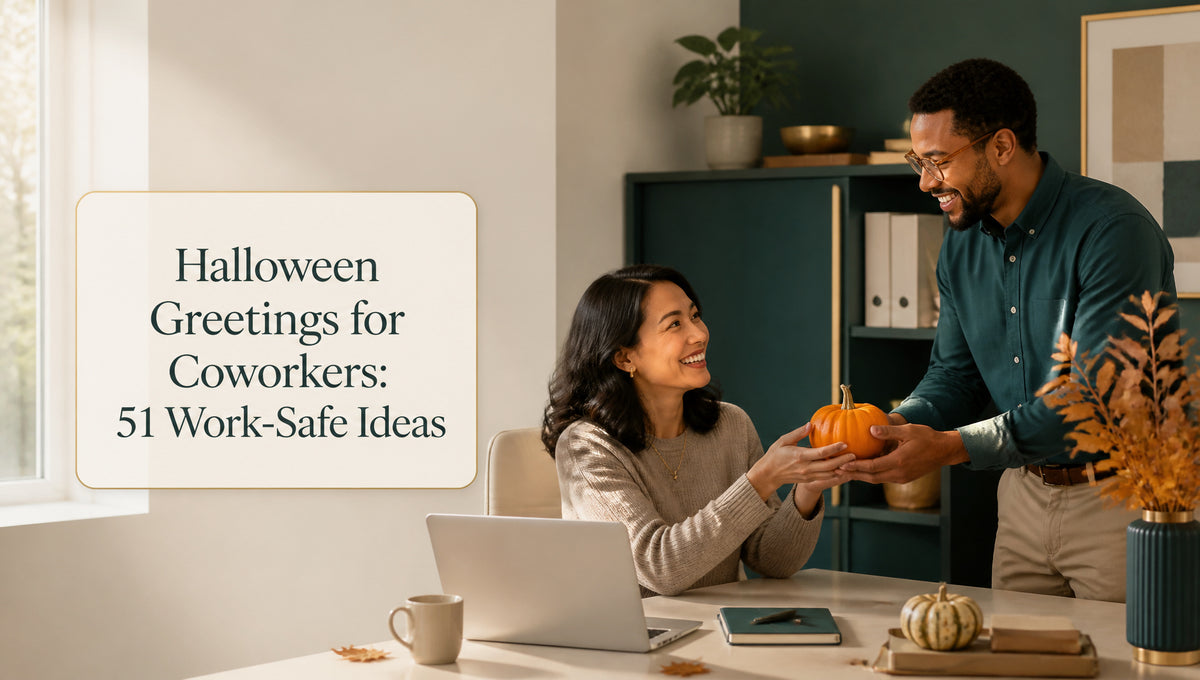Halloween Greetings for Coworkers: 51 Work-Safe Ideas