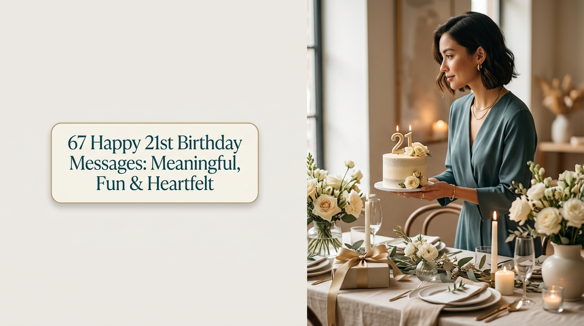 67 Happy 21st Birthday Messages: Meaningful, Fun & Heartfelt