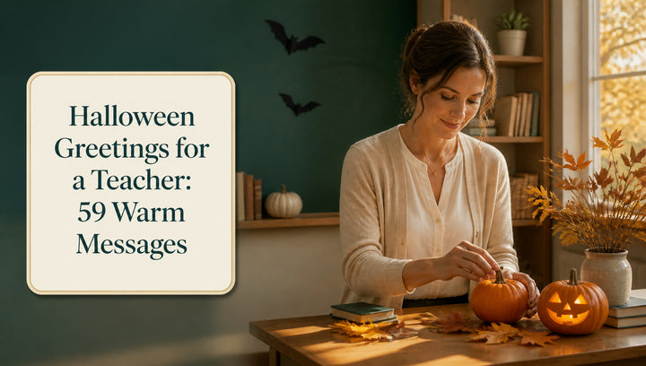 Halloween Greetings for a Teacher: 59 Warm Messages