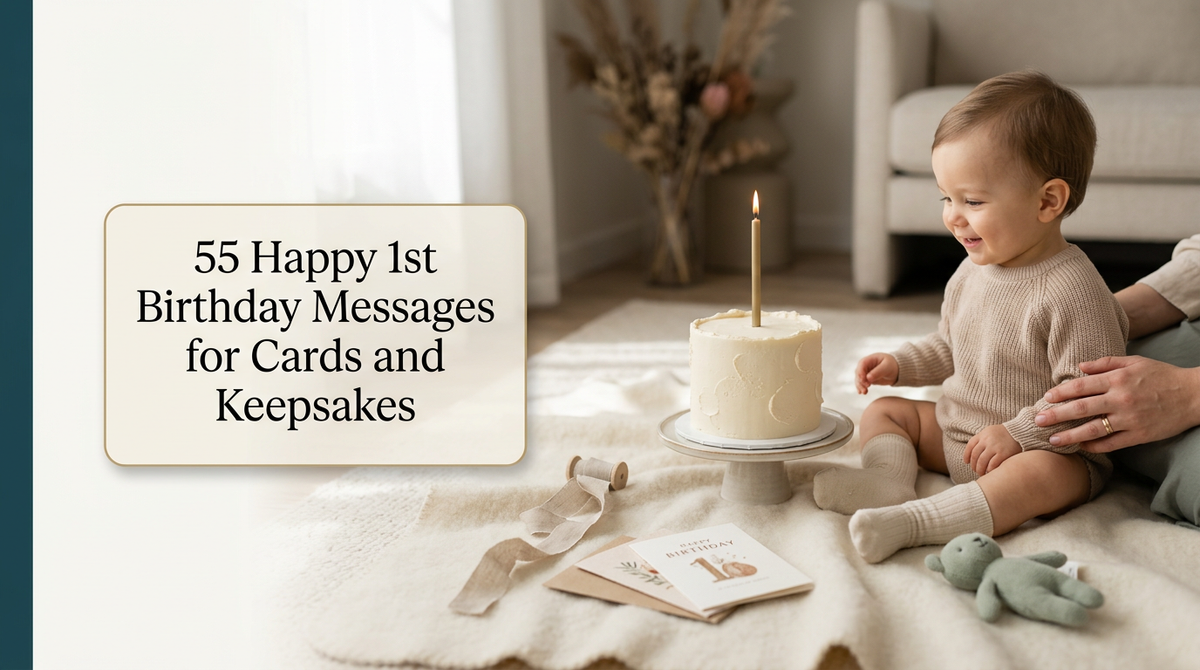 55 Happy 1st Birthday Messages for Cards and Keepsakes