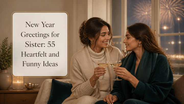 New Year Greetings for Sister: 55 Heartfelt and Funny Ideas
