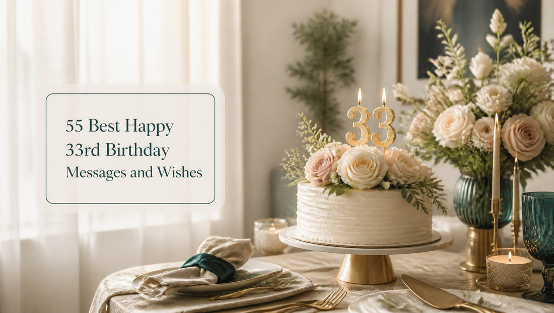 55 Best Happy 33rd Birthday Messages and Wishes