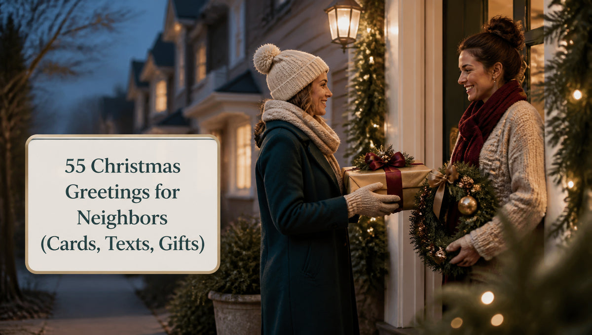 55 Christmas Greetings for Neighbors (Cards, Texts, Gifts)