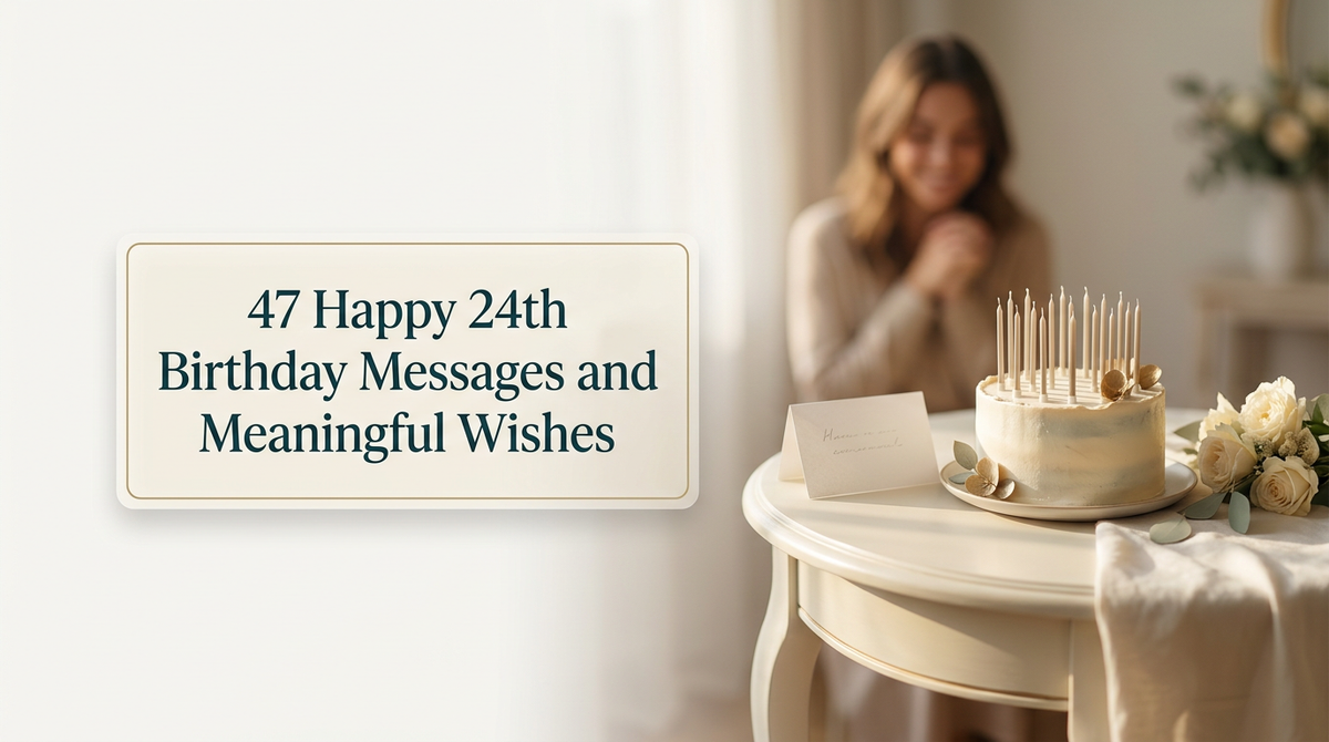 47 Happy 24th Birthday Messages and Meaningful Wishes