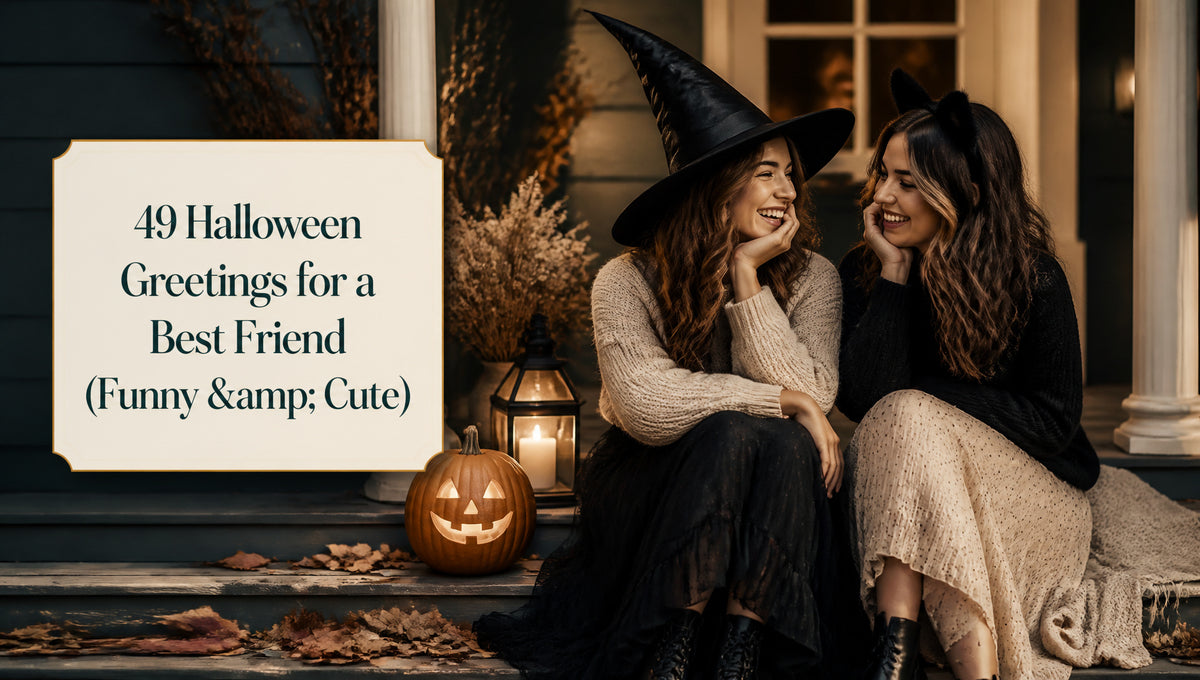 49 Halloween Greetings for a Best Friend (Funny &amp; Cute)