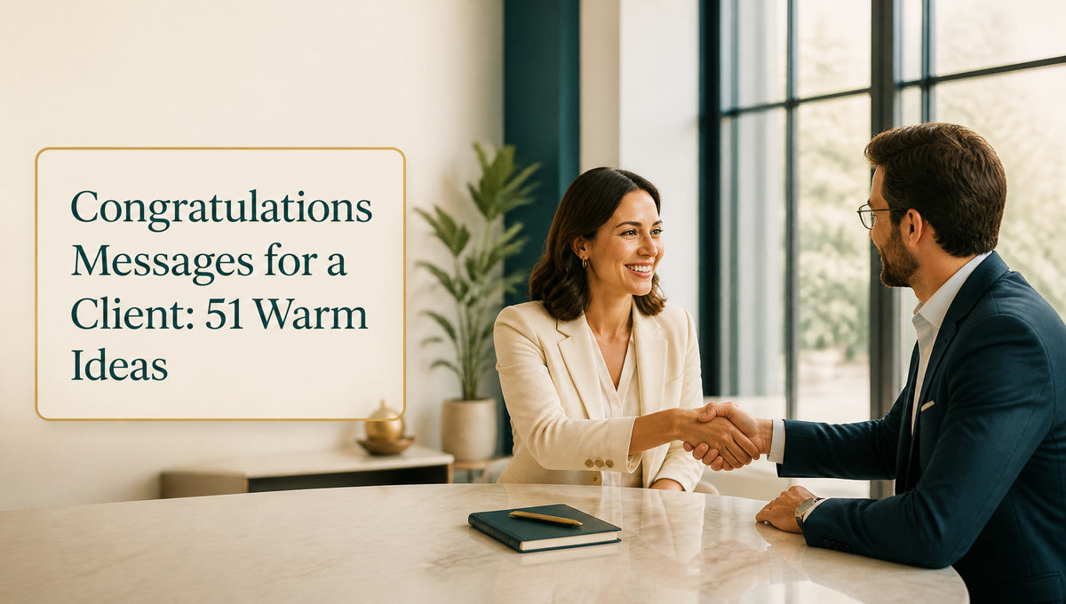 Congratulations Messages for a Client: 51 Warm Ideas