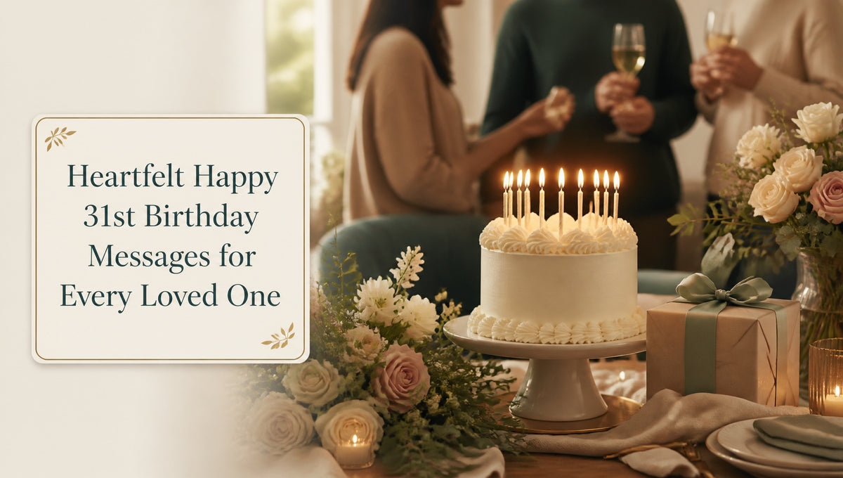 Heartfelt Happy 31st Birthday Messages for Every Loved One