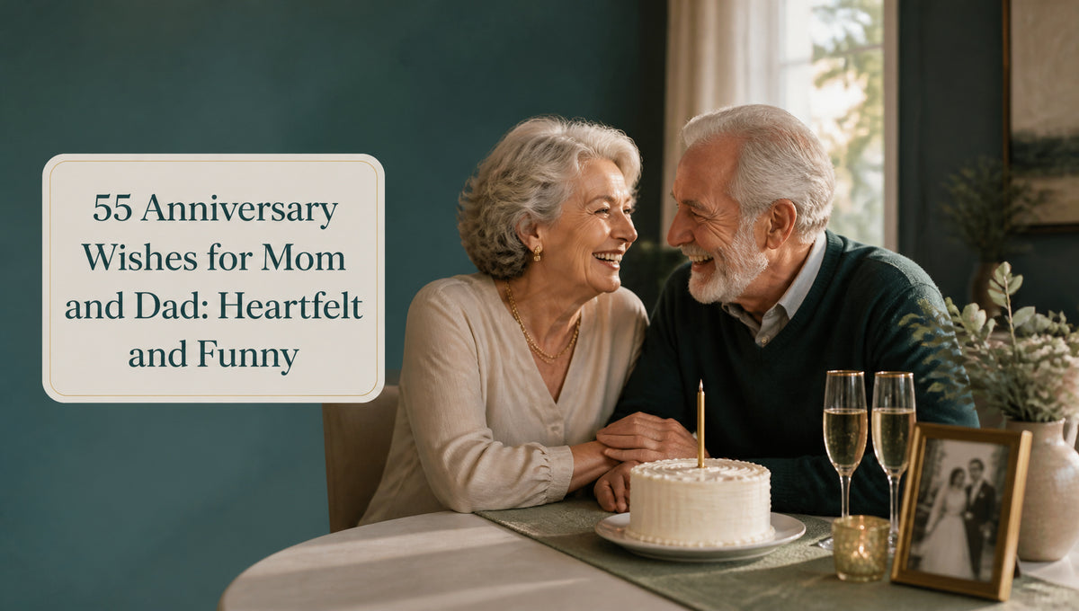 55 Anniversary Wishes for Mom and Dad: Heartfelt and Funny