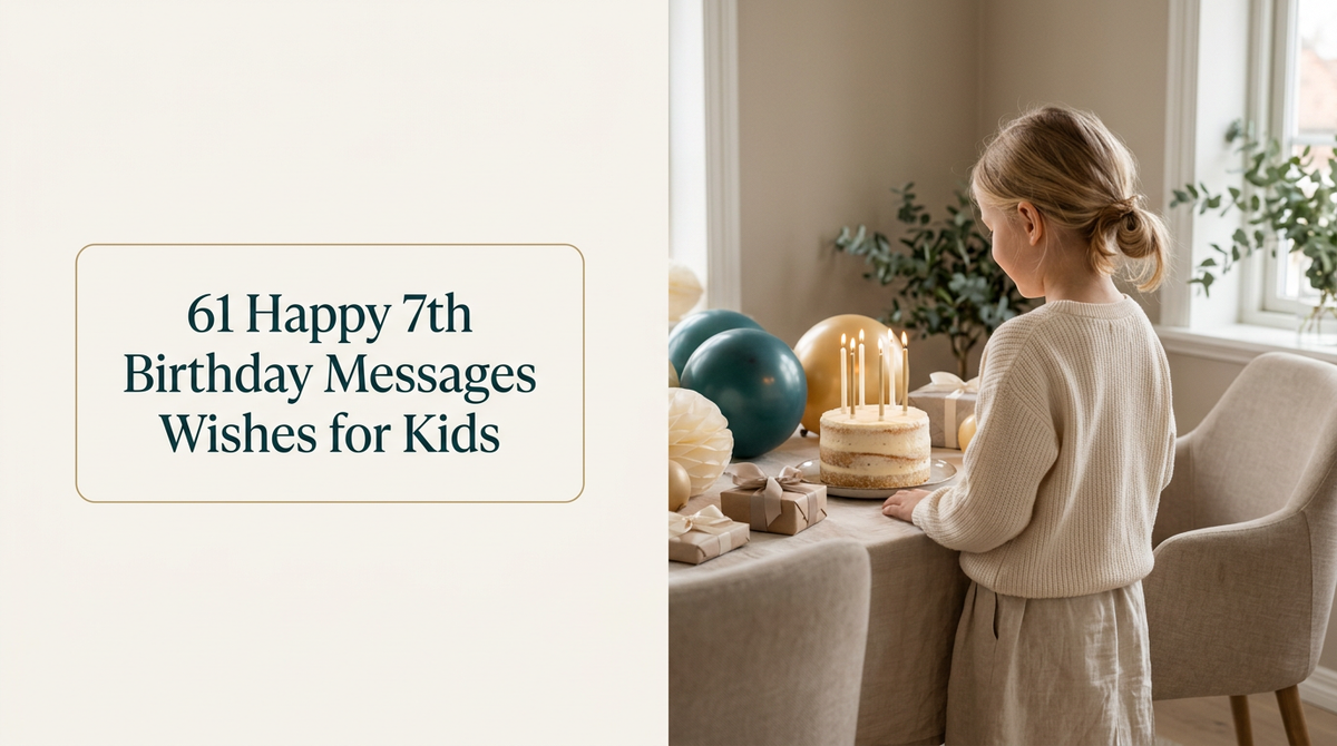 61 Happy 7th Birthday Messages and Wishes for Kids