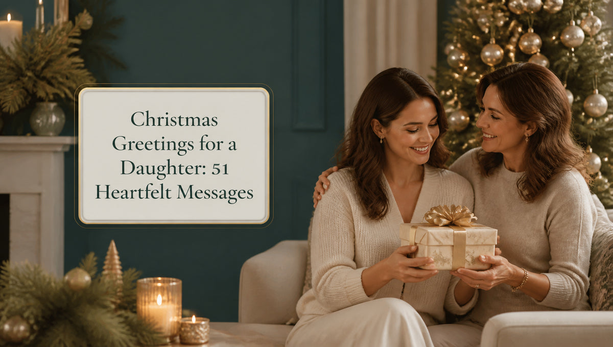 Christmas Greetings for a Daughter: 51 Heartfelt Messages