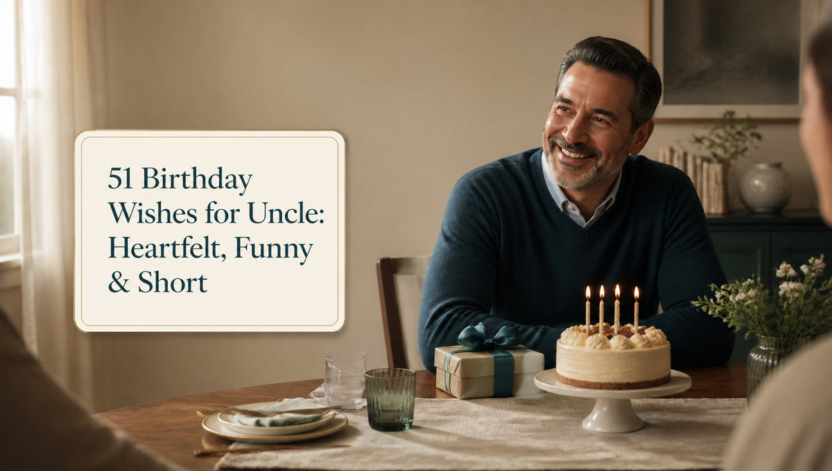 51 Birthday Wishes for Uncle: Heartfelt, Funny & Short