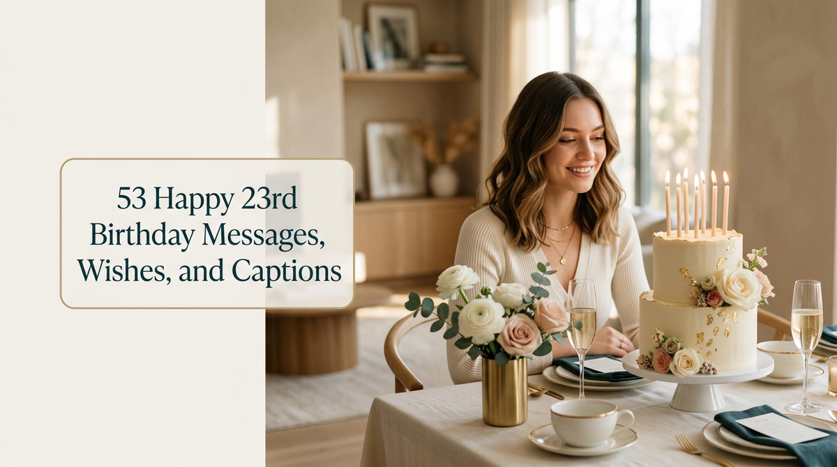 53 Happy 23rd Birthday Messages, Wishes, and Captions