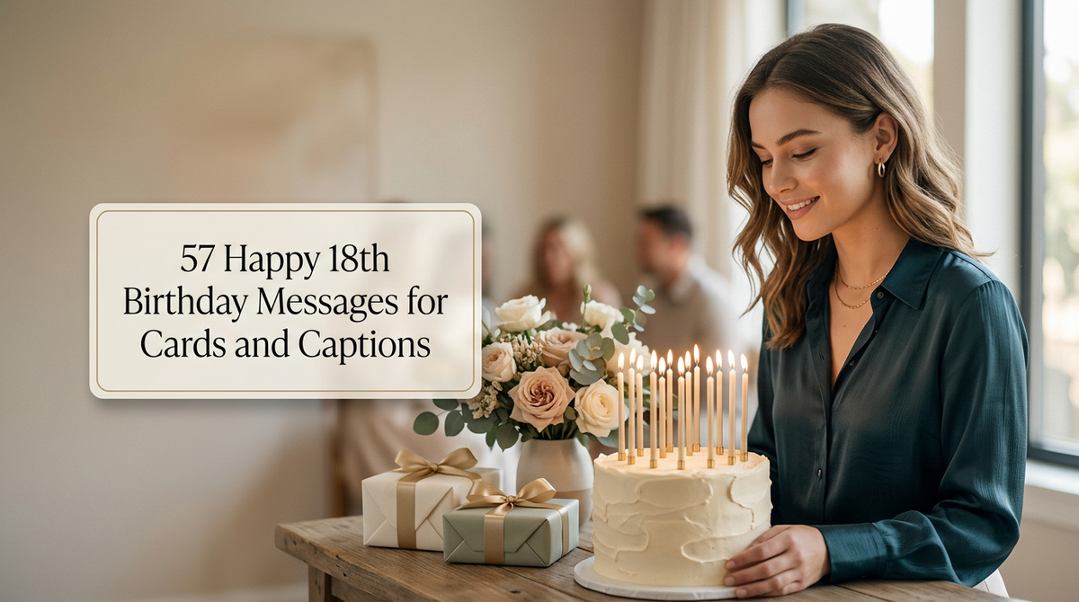 57 Happy 18th Birthday Messages for Cards and Captions