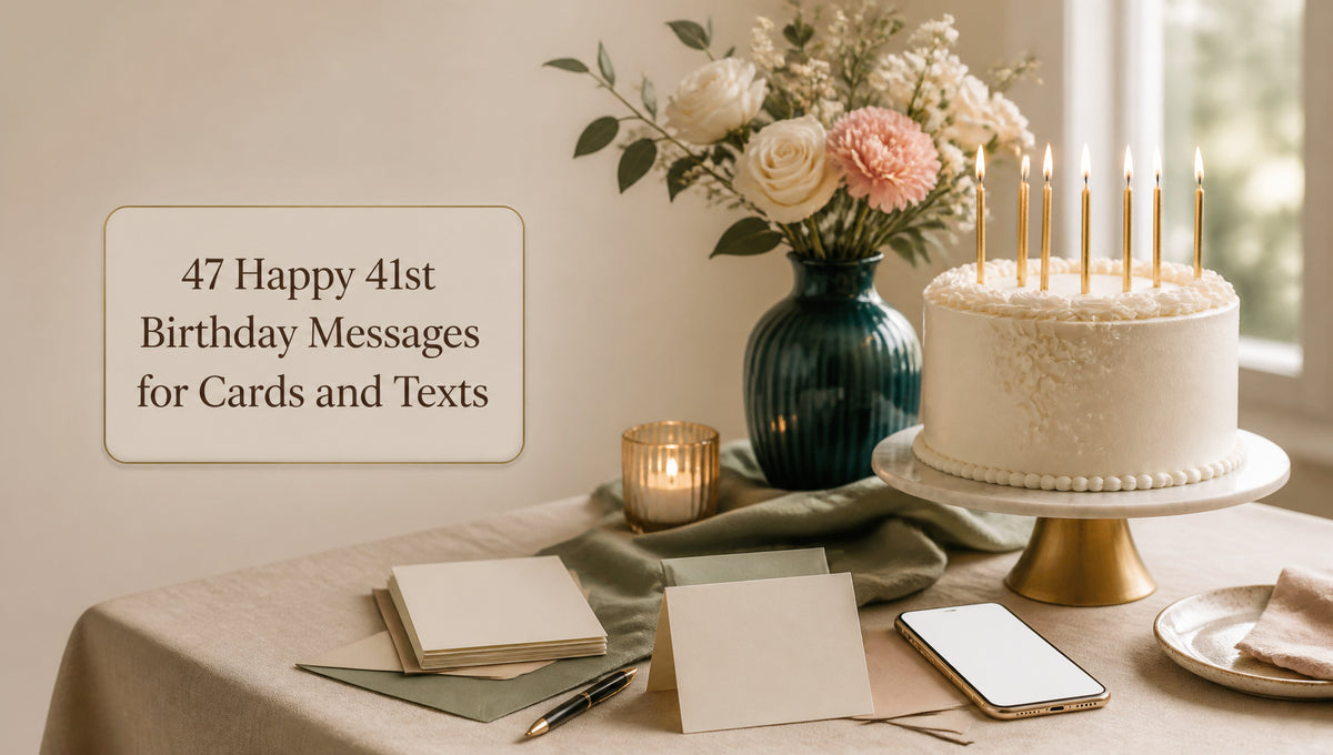 47 Happy 41st Birthday Messages for Cards and Texts