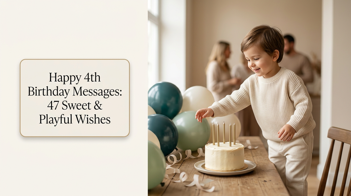 Happy 4th Birthday Messages: 47 Sweet & Playful Wishes