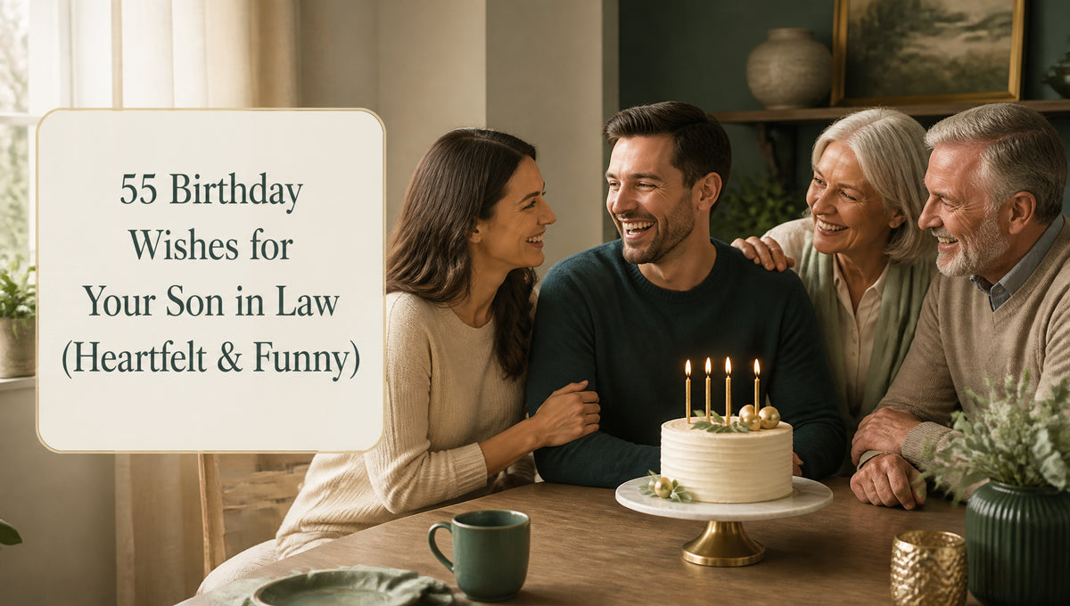 55 Birthday Wishes for Your Son in Law (Heartfelt & Funny)