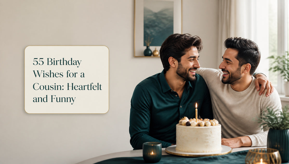 55 Birthday Wishes for a Cousin: Heartfelt and Funny