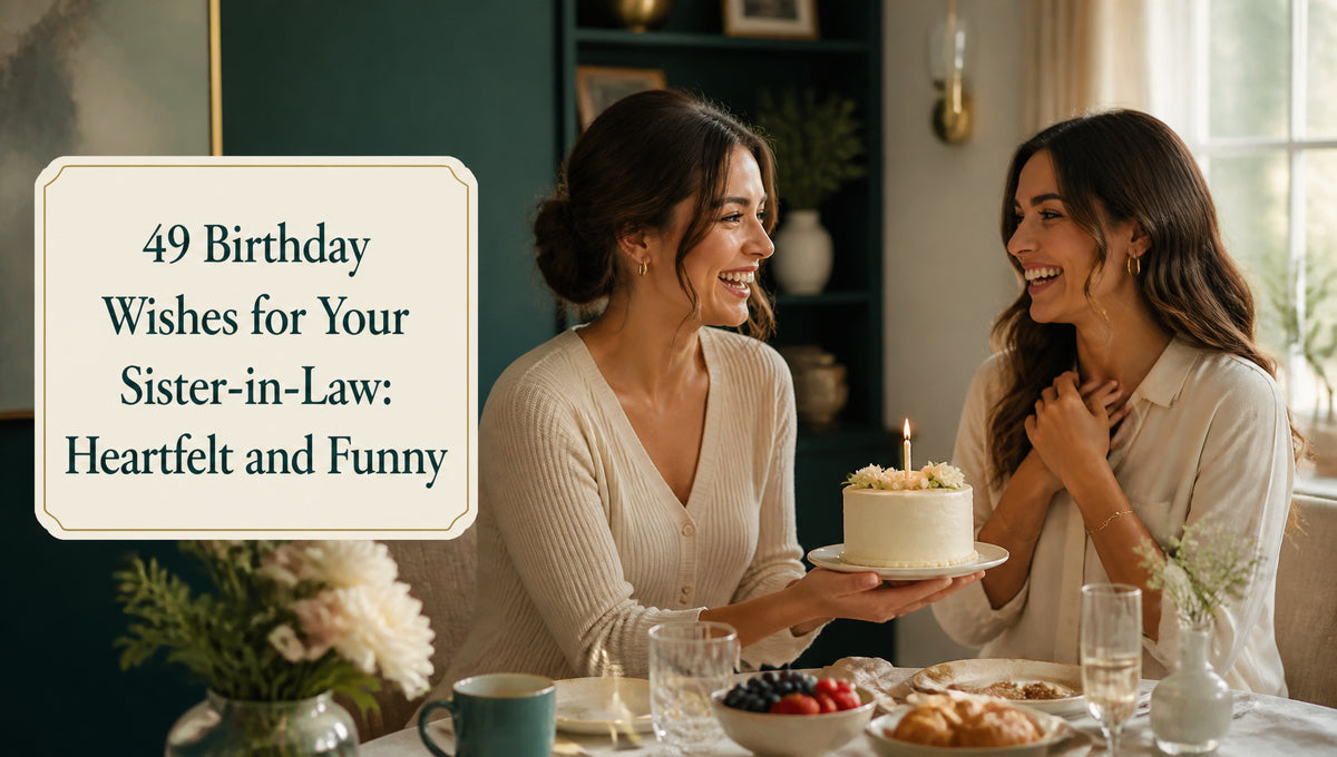 49 Birthday Wishes for Your Sister-in-Law: Heartfelt and Funny