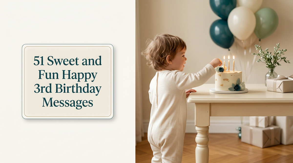 51 Sweet and Fun Happy 3rd Birthday Messages