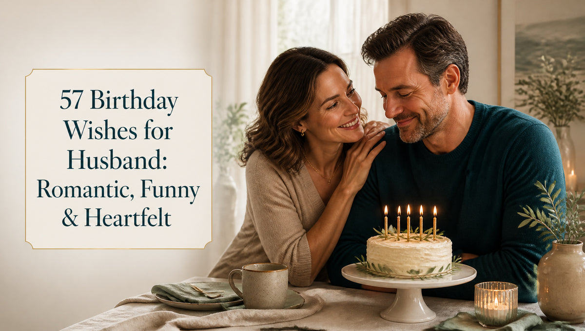 57 Birthday Wishes for Husband: Romantic, Funny & Heartfelt