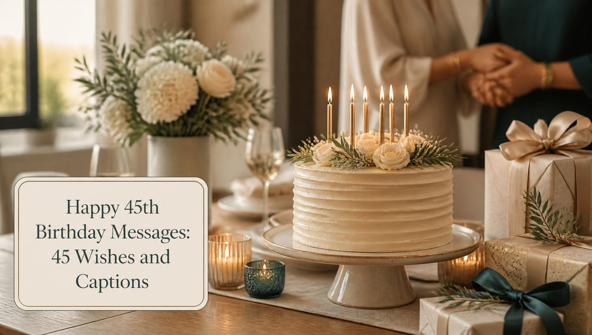 Happy 45th Birthday Messages: 45 Wishes and Captions