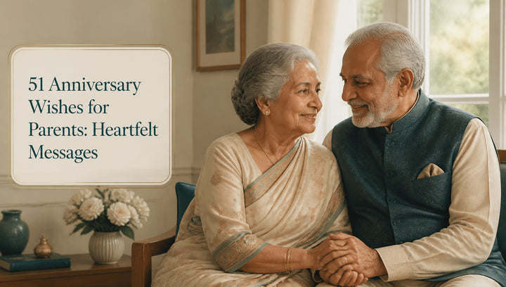 51 Anniversary Wishes for Parents: Heartfelt Messages