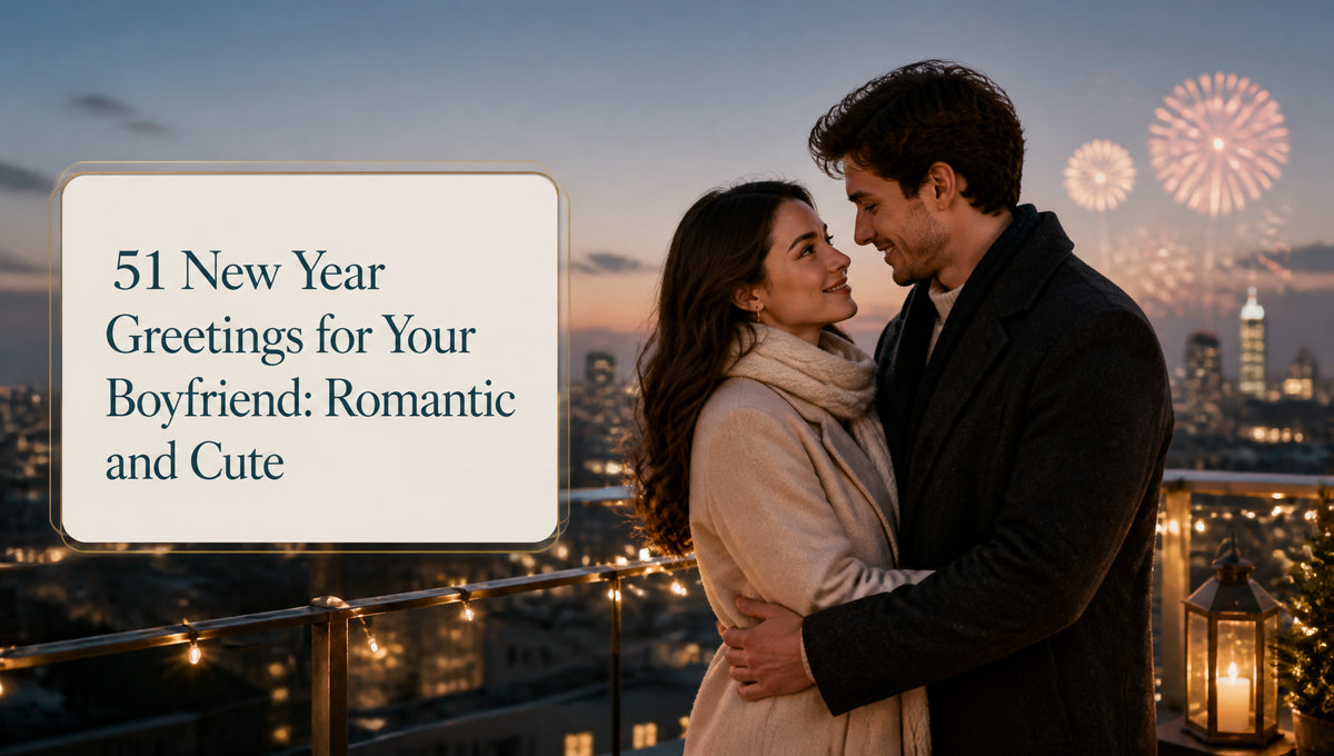51 New Year Greetings for Your Boyfriend: Romantic and Cute