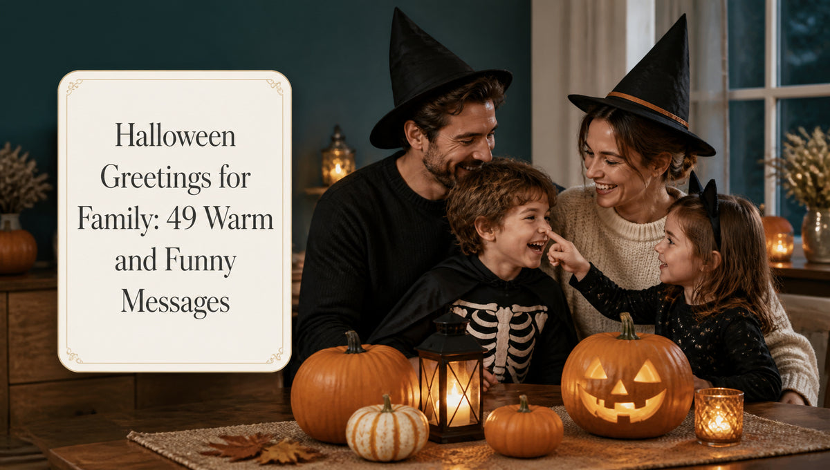 Halloween Greetings for Family: 49 Warm and Funny Messages