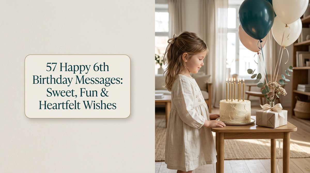57 Happy 6th Birthday Messages: Sweet, Fun & Heartfelt Wishes