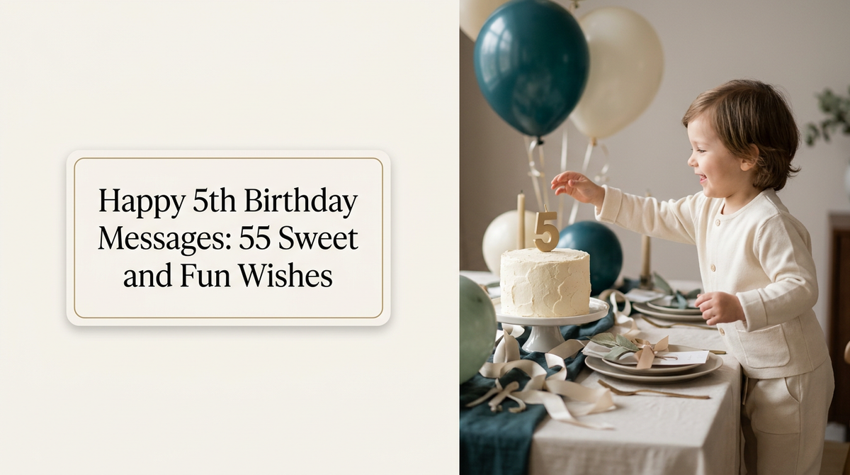 Happy 5th Birthday Messages: 55 Sweet and Fun Wishes