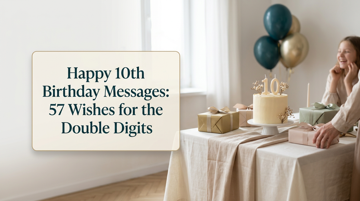 Happy 10th Birthday Messages: 57 Wishes for the Big Double Digits