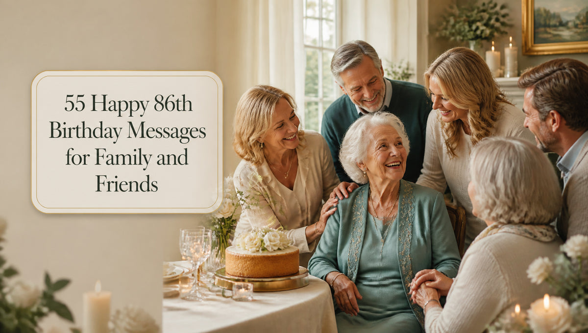 55 Happy 86th Birthday Messages for Family and Friends
